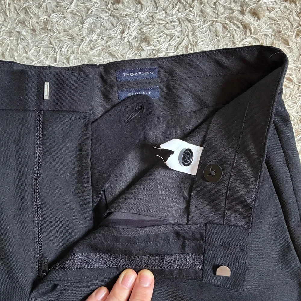 J. Crew Thompson Black Slim Fit Trouser pants 30x32